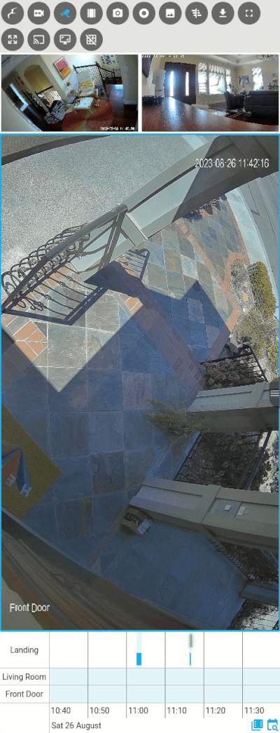 Interacting with a camera grid :size=400