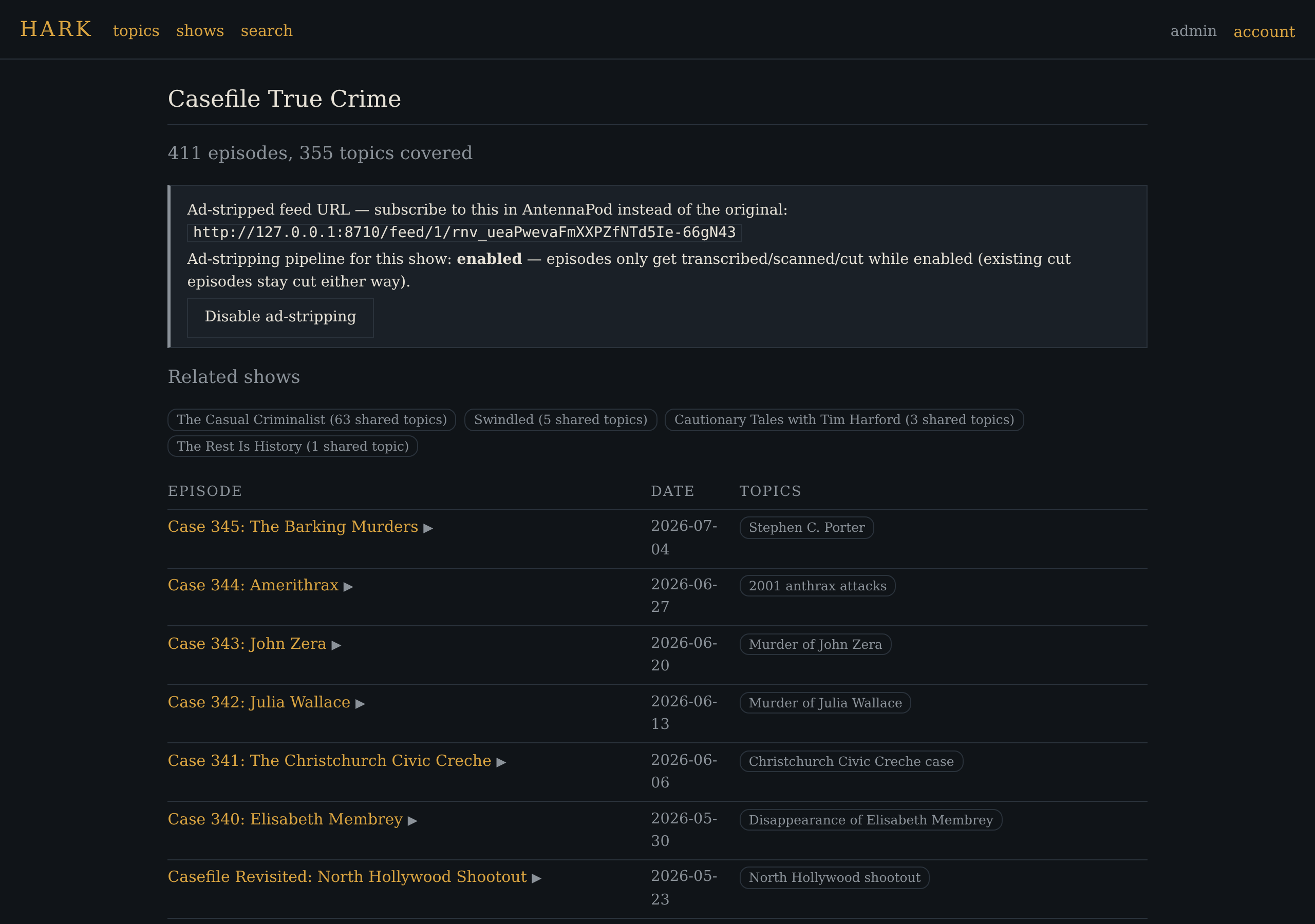 show page